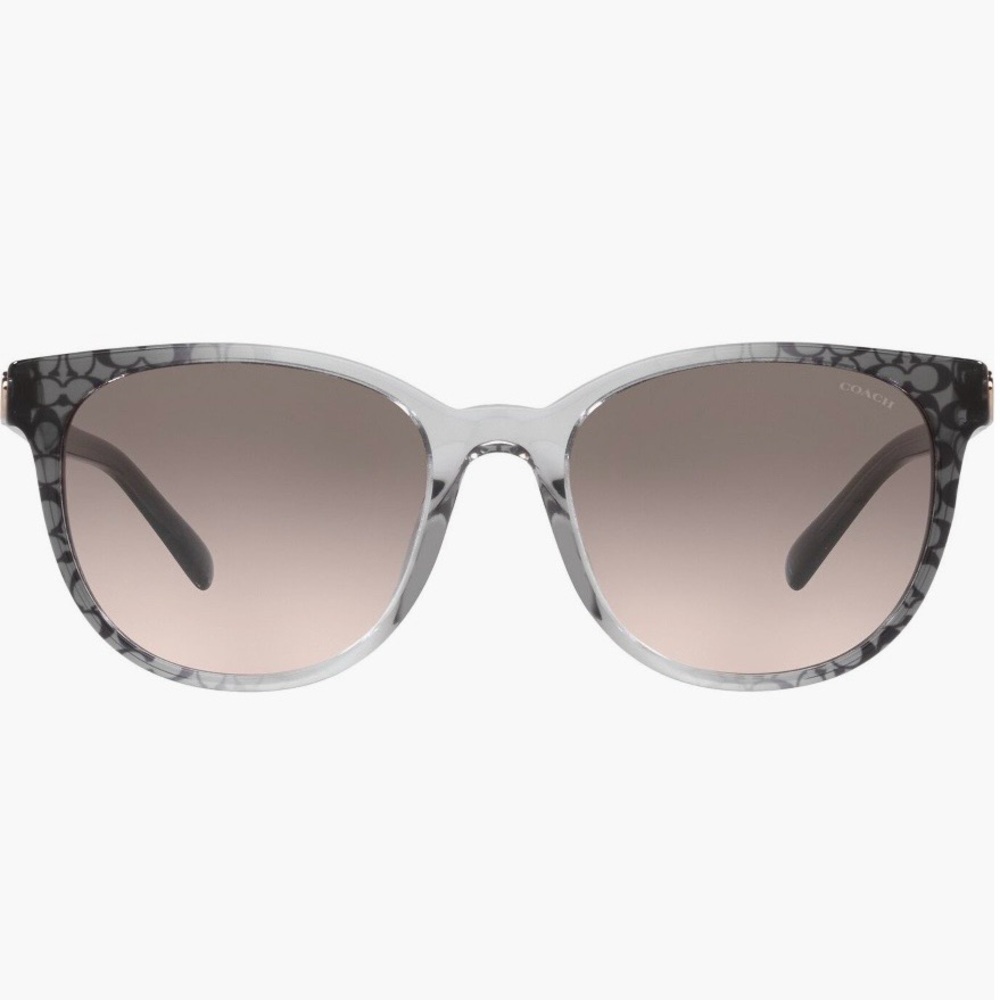 Coach 54mm Gradient Round Sunglasses - Picture 3 of 11